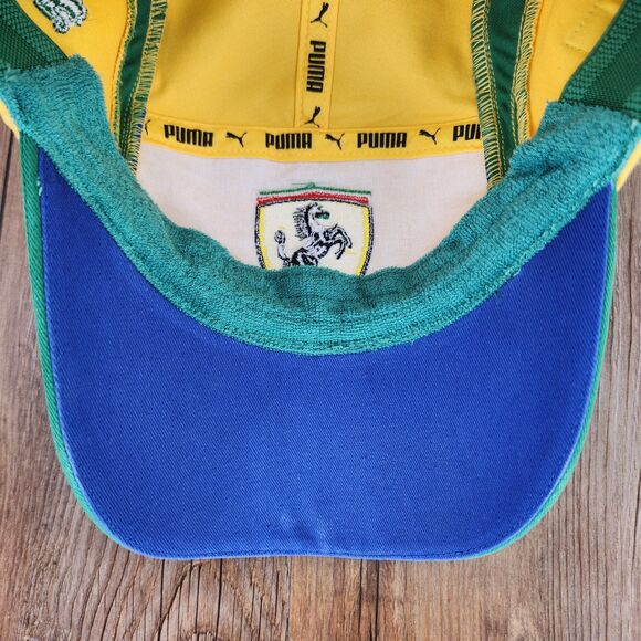 Puma Ferrari Felipe Massa #6 Brazil F1 Hat Cap Yellow Green Official Scuderia - Picture 8 of 12